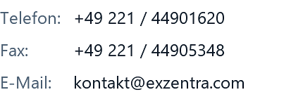 Kontaktdaten von eXzentra